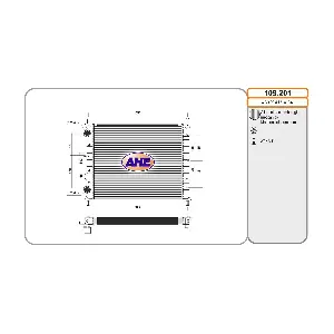 AHE 109.201 Радіатор, система охолодження двигуна