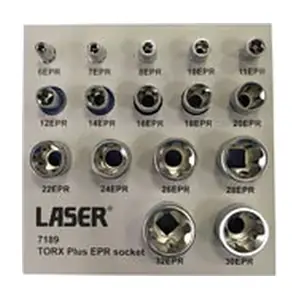 LASER TOOLS 7189 Комплект торцевих ключів