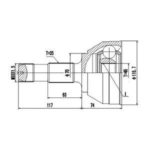 DYNAMATRIX DCV810050