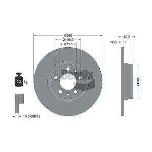 BDS2121 BENDIX Braking