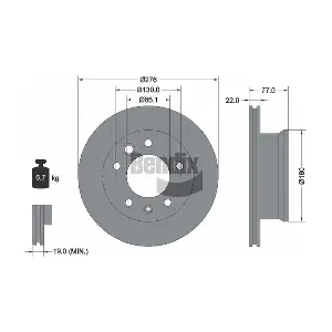 BENDIX Braking BDS1057