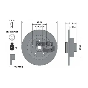 BDS2234 BENDIX Braking