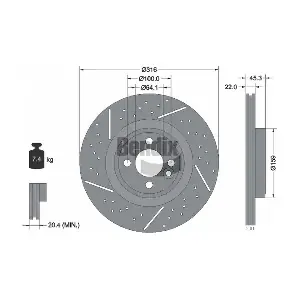 BDS2047HC BENDIX Braking