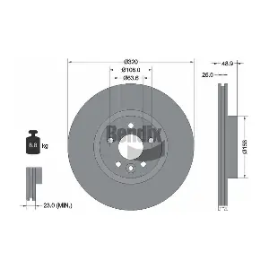 BENDIX Braking BDS1397HC