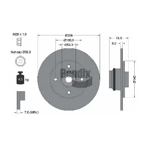 BENDIX Braking BDS1409