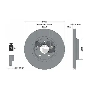 BENDIX Braking BDS1558HC