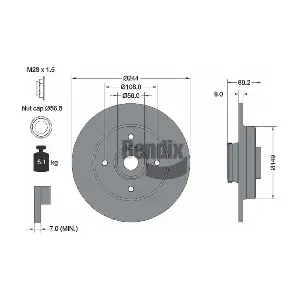 BDS1598 BENDIX Braking