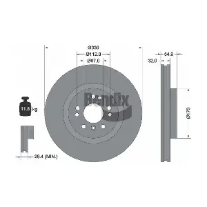 BDS1254HC BENDIX Braking