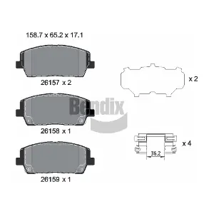 BPD2436 BENDIX Braking