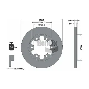 BENDIX Braking BDS1758
