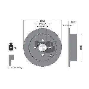BDS1650 BENDIX Braking