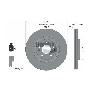 BDS1599 BENDIX Braking