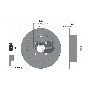 BENDIX Braking BDS1396