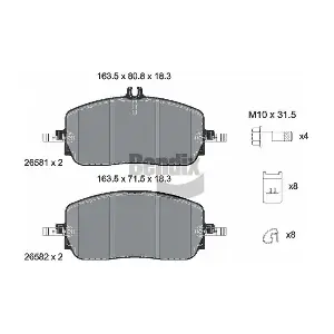BPD2409 BENDIX Braking