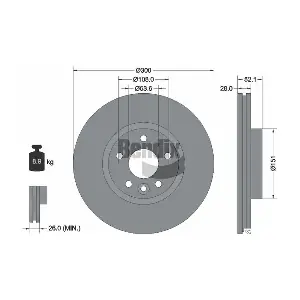 BENDIX Braking BDS1268HC