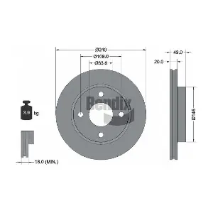 BENDIX Braking BDS1258