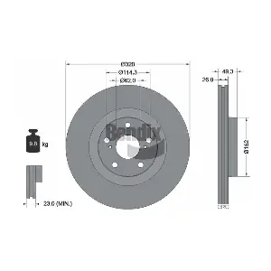 BENDIX Braking BDS1839