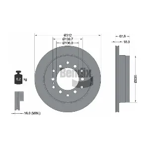 BENDIX Braking BDS1289