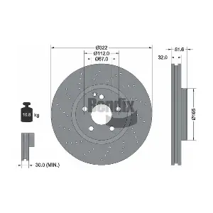 BDS1723HC BENDIX Braking