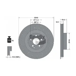 BDS1717HC BENDIX Braking