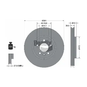 BENDIX Braking BDS1299HC