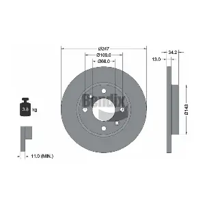 BENDIX Braking BDS1021