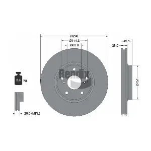 BENDIX Braking BDS2074