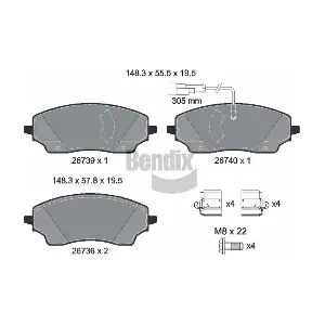 BPD2546 BENDIX Braking