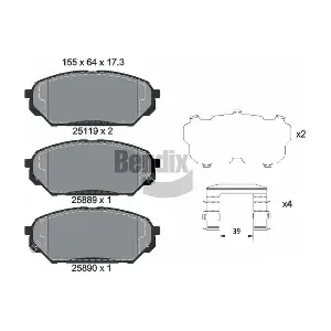 BPD2225 BENDIX Braking