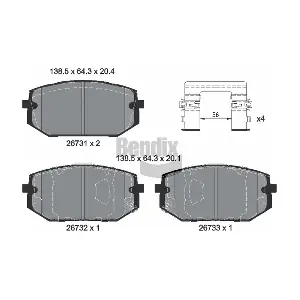 BPD2507 BENDIX Braking