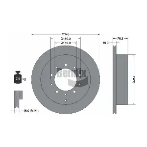 BENDIX Braking BDS1744