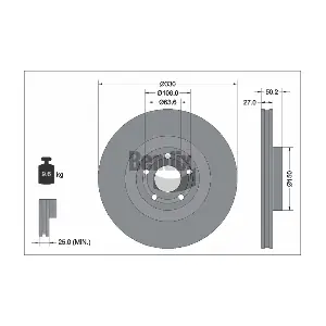 BDS2322HC BENDIX Braking