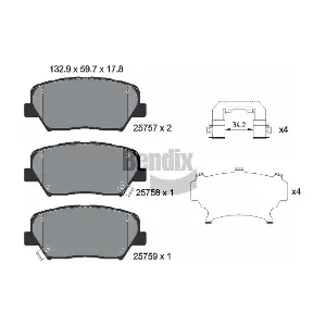 BPD2610 BENDIX Braking