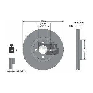 BENDIX Braking BDS1614