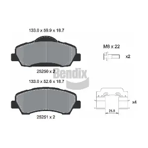 BPD2447 BENDIX Braking