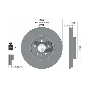 BDS2187HC BENDIX Braking