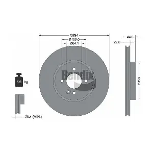 BDS1684HC BENDIX Braking