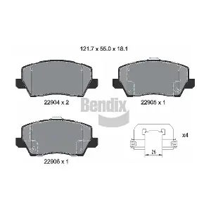 BPD2444 BENDIX Braking