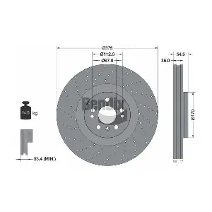 BDS1694HC BENDIX Braking