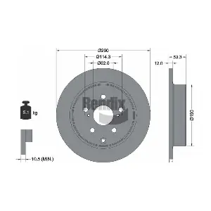 BDS2158 BENDIX Braking