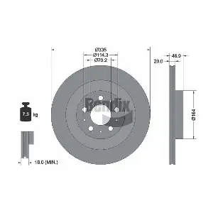 BDS2357 BENDIX Braking