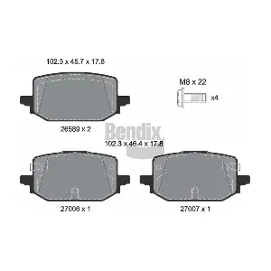 BPD2664 BENDIX Braking