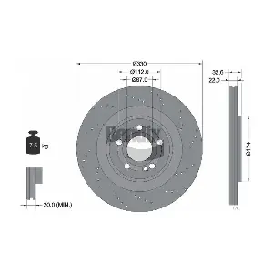 BDS2168HC BENDIX Braking