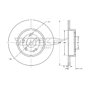 TOMEX Brakes TX 74-07