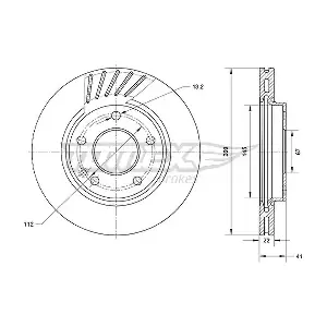TOMEX Brakes TX 71-13