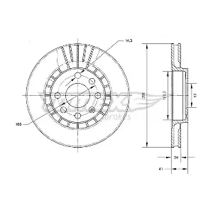 TOMEX Brakes TX 70-15