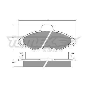 TOMEX Brakes TX 10-821