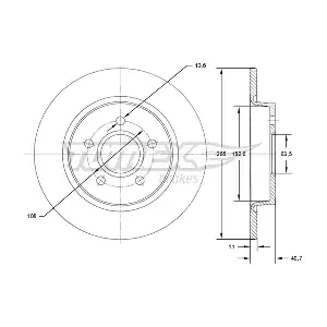 TOMEX Brakes TX 71-94