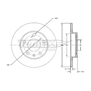 TOMEX Brakes TX 72-65