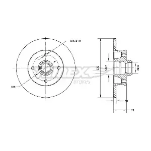 TOMEX Brakes TX 70-71
